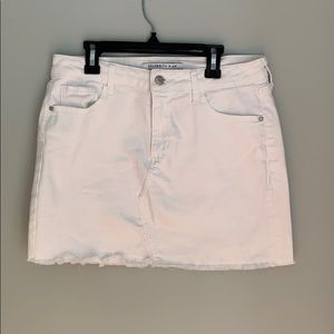 White Denim Skirt